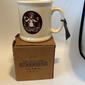 Starbucks Cream Mug with Brown Siren Emblem